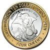 Image 2 : .999 Silver Four Queens Casino Hotel Las Vegas $10 Limited Edition Gaming Token
