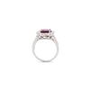 Image 5 : 14KT White Gold 5.12 ctw Tourmaline and Diamond Ring