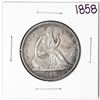 Image 1 : 1858 Seated Liberty Half Dollar Coin