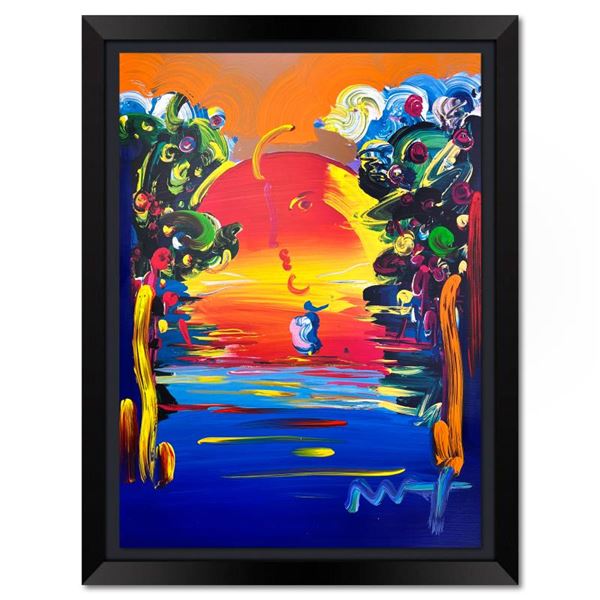 Peter Max "Better World" Original Mixed Media on Paper