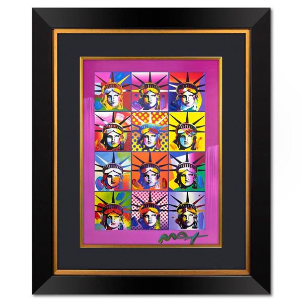 Peter Max "Liberty & Justice" Original Mixed Media on Paper