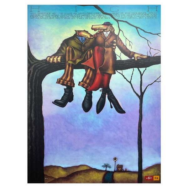 Markus Pierson "High" Limited Edition Serigraph on Canvas