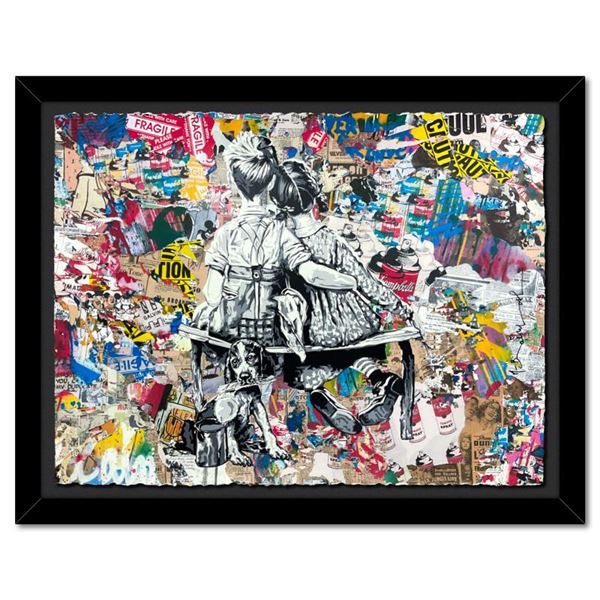 Mr Brainwash "Work Well Together" Original Mixed Media on Paper