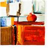 Image 2 : Adriana Naveh "Bookcase II" Limited Edition Serigraph on Paper