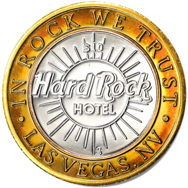.999 Silver Hard Rock Hotel Las Vegas, Nevada $10 Casino Limited Edition Gaming Token