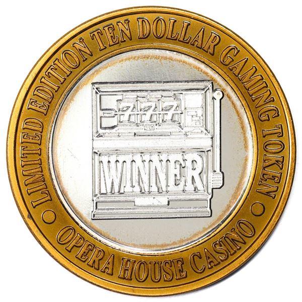 .999 Silver Opera House Las Vegas, NV $10 Casino Limited Edition Gaming Token