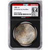 Image 1 : 1884 $1 Morgan Silver Dollar Coin NGCX Mint State 9.4 VaultBox Amazing Toning