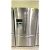 Image 1 : FRIGIDAIRE GALLERY STAINLESS STEEL FRENCH DOOR FRIDGE WITH ROLL OUT FREEZER AND WATER/ ICE