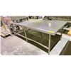 Image 1 : 2 TIER STAINLESS STEEL KITCHEN PREP TABLE 8'L X42"W X32"H