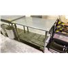 Image 2 : 2 TIER STAINLESS STEEL KITCHEN PREP TABLE 4'L X30"W X34"H