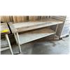 Image 2 : 2 TIER STAINLESS STEEL KITCHEN PREP TABLE 5'L X 2'W X 30"H