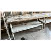 Image 2 : 2 TIER STAINLESS STEEL KITCHEN PREP TABLE 5'L X 2'W X 30"H