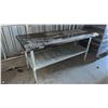 Image 2 : 2 TIER STAINLESS STEEL KITCHEN PREP TABLE 5'L X 2'W X 30"H
