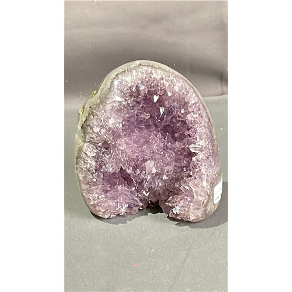 4.4" X 4.3" POLISHED AMETHYST GEODE LISTED RETAIL $800.00