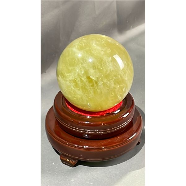 3.3"  84MM NATURAL CITRINE SPHERE LISTED RETAIL $650.00