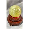 Image 2 : 3.3"  84MM NATURAL CITRINE SPHERE LISTED RETAIL $650.00