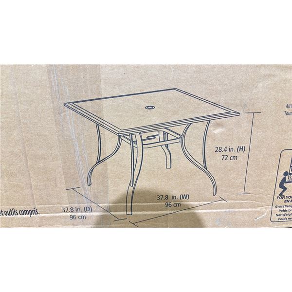 MONTCLAIR DINING TABLE ONLY** (MAY BE MISSING PARTS AND PIECES)