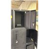 Image 3 : LOCKER CABINET WITH 12 LOCKERS AND CONTENTS (NO LOCK KEYS)
