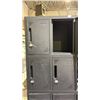 Image 3 : LOCKER CABINET WITH 12 LOCKERS AND CONTENTS (NO LOCK KEYS)