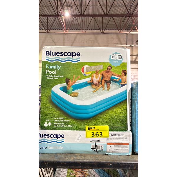 2 BLUESCAPE FAMILY POOL 72X120X22"