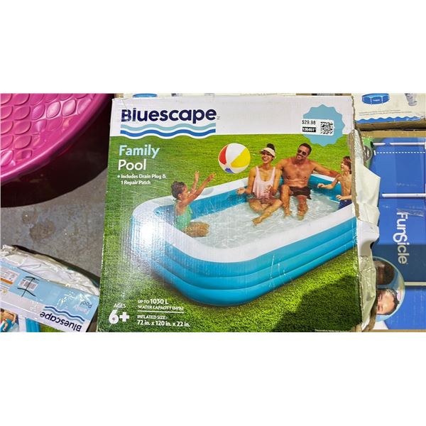 BLUESCAPE FAMILY POOL 72X120X22"