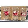 Image 2 : BOX OF COCA COLA SANTA GLASSES