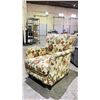 Image 2 : PAIR OF FABRIC FLORAL MOTIF LOUNGE CHAIRS