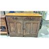 Image 1 : ANTIQUE 2 DRAWER 2 DOOR CABINET