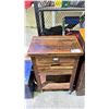 Image 2 : ANTIQUE PORTABLE 2 DRAWER 2 TIER CART