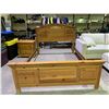 Image 1 : 2-PC BEDROOM SUITE INCLUDING; QUEEN SIDE BED FRAME & NIGHTSTAND