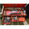 Image 2 : TOOLBOX WITH ASSORTED TOOL CONTENTS