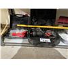 Image 2 : SHELF OF ASSORTED ITEMS INCLUDING; CRAFTSMAN MULTI-TOOL COMBO, SOLDERING GUN, PUSH BROOM & MORE