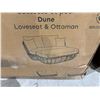 Image 2 : HOMETRENDS DUNE OUTDOOR LOVESEAT & OTTOMAN (MAY BE MISSING PARTS & PIECES)