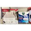 Image 2 : SHELF LOT OF SUNBEAM HEATED MATTRESS PAD, VICKS WARM STEAM VAPOURIZER AND MORE