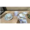 Image 2 : SHELF LOT OF ASSORTED BONE CHINA TEA CUPS AND SAUCERS