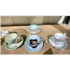 Image 4 : SHELF LOT OF ASSORTED BONE CHINA TEA CUPS AND SAUCERS