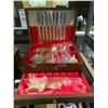 Image 2 : 2 BOXES OF GOLD PLATED FLATWARE