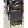Image 1 : 4 METAL WITH CUSHION FOLDING CHAIRS