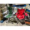 Image 1 : 2 ASSORTED CAMPING CHAIRS