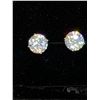 Image 3 : PLATINUM PLATED 3.0CT EACH SIMULATED DIAMOND STUD EARRINGS