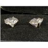 Image 4 : PLATINUM PLATED 3.0CT EACH SIMULATED DIAMOND STUD EARRINGS