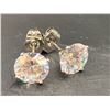 Image 7 : PLATINUM PLATED 3.0CT EACH SIMULATED DIAMOND STUD EARRINGS