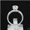 Image 1 : Adjustable/Resizable Sterling Silver Ring, 1.2 Carat Asscher Cut Moissanite, Platinum-Plated