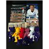 Image 1 : LOT OF SIGNED MLB PHOTOS WITH COA AND MLB BEANIE BABIES