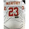 Image 1 : CHRISTIAN MCCAFFREY SIGNED JERSEY WORLD AUTOS COA