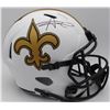 Image 1 : ALVIN KAMARA SIGNED NEW ORLEANS SAINTS LUNAR ECLIPSE HELMET (BECKETT COA)