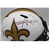 Image 2 : ALVIN KAMARA SIGNED NEW ORLEANS SAINTS LUNAR ECLIPSE HELMET (BECKETT COA)
