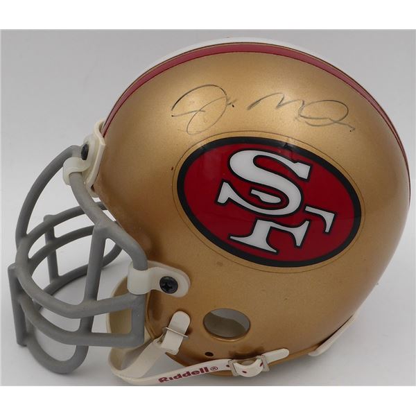 JOE MONTANA SIGNED MINI HELMET BECKETT COA