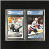 Image 1 : LOT OF 2 GRADED YOUNG GUNS NHL TRADING CARDS