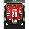 Image 1 : PROFESSIONALLY FRAMED SIDNEY CROSBY SIGNED RED PITTSBURG PENGUINS JERSEY (FRAMEWORTH COA)